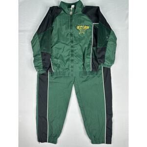 Vintage 90s NHL Dallas Stars Tracksuit 12/14 Mighty Mac Youth, Black, Green Med
